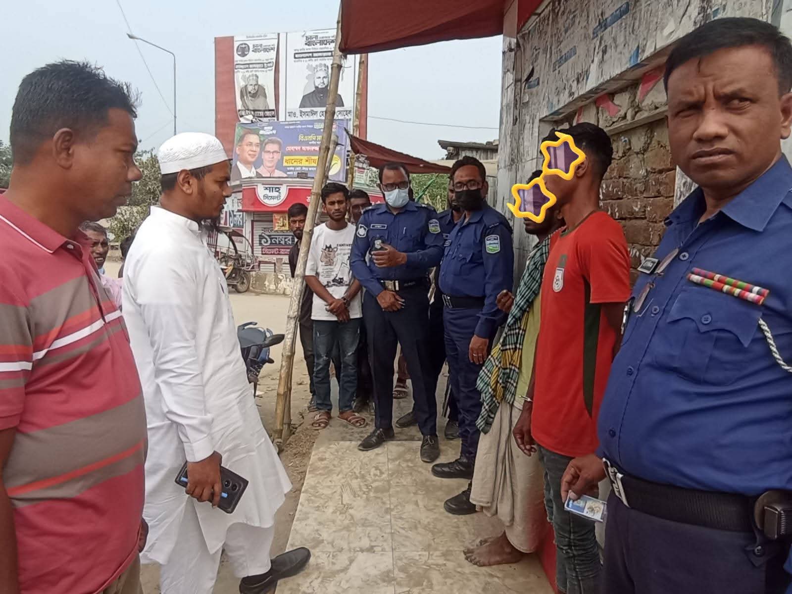 নগফরগাঁওয়ে দুজনকে বিনাশ্রম কারাদণ্ড প্রদান করে মোবাইল কোর্ট