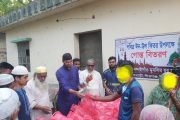 নন্দাইগাঁও মুসলিম যুব সমাজের ব্যতিক্রমী উদ্যোগ: ঈদে ১০০ পরিবারে মুরগির গোস্ত ও চাল বিতরণ