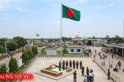 দেশের উচ্চতম জাতীয় পতাকা উড়বে বেনাপোল স্থলবন্দরে: ১৩০ ফুট উঁচুতে স্থাপনের কাজ শেষ পর্যায়ে
