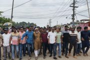 শ্যামনগরে প্রধানমন্ত্রী তারেক রহমানকে নিয়ে কটুক্তির প্রতিবাদে বিএনপি ও অঙ্গ সংগঠনের বিক্ষোভ মিছিল