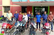 কাহারোলে ৪ চোরাই মোটরসাইকেল উদ্ধার, গ্রেপ্তার ৪