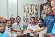 সড়ক দুর্ঘটনায় আহত মাসুমের পাশে বিক্রয় প্রতিনিধি জোট